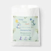 かわいい男の赤ちゃん恐竜1歳の誕生日ありがとう フェイバーバッグ (正面)