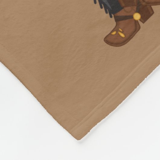 かわいい男の赤ちゃん追加の名前カウボーイブランケット フリースブランケット (角)