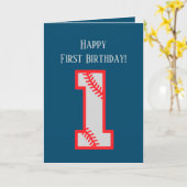 かわいい男の赤ちゃん野球スポーツ追加気持ち最初 カード (黄色い花)