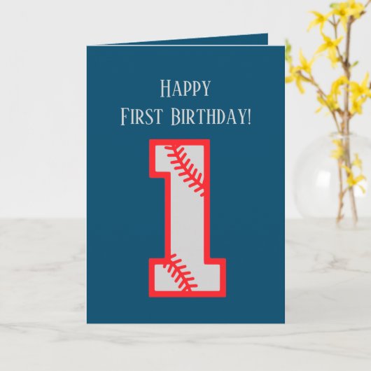 かわいい男の赤ちゃん野球スポーツ追加気持ち最初 カード (黄色い花)