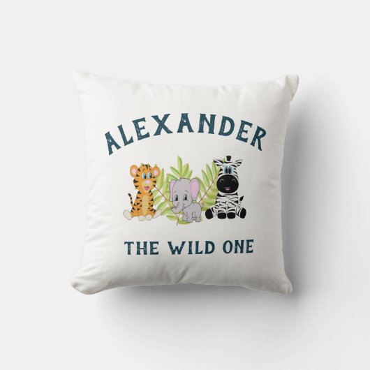 かわいい男の赤ちゃん1歳の誕生日装飾用クッション クッション (正面)