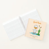 かわいい男女兼用アヒル赤ちゃんシャワーゲストブック ノートブック (内部)