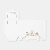 かわいい男女兼用ウッドランド動物の赤ちゃんシャワー フェイバーボックス (折り畳みなし)