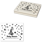 かわいい男女兼用キリン&スターズベビーシャワー ラバースタンプ (押印)