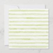 かわいい男女兼用ジャングル象の赤ちゃんシャワー 招待状 (裏面)