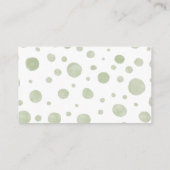 かわいい男女兼用ゾウおむつラッフル エンクロージャーカード (裏面)