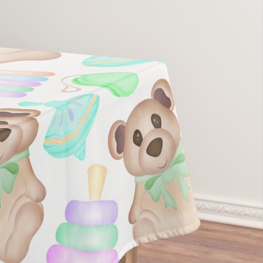 かわいい男女兼用テディベアベビー テーブルクロス (インサイチュ)