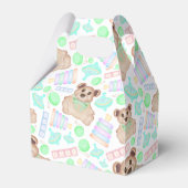 かわいい男女兼用テディベアベビー フェイバーボックス (裏面サイド)