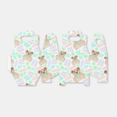 かわいい男女兼用テディベアベビー フェイバーボックス (折り畳みなし)