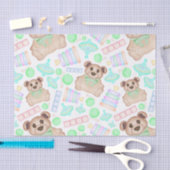 かわいい男女兼用テディベアベビー 薄葉紙 (クラフト)