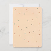 かわいい男女兼用パステルボバティーベイビーシャワー 招待状 (裏面)