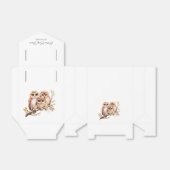 かわいい男女兼用フクロウ赤ちゃんシャワー フェイバーボックス (折り畳みなし)