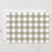 かわいい男女兼用ベビー農園動物ベビーシャワー 招待状 (裏面)