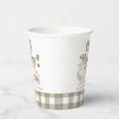 かわいい男女兼用ベビー農園動物ベビーシャワー 紙コップ (右)