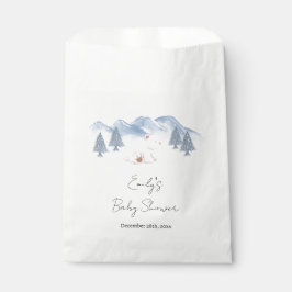 かわいい男女兼用冬のシロクマ赤ちゃんシャワー フェイバーバッグ