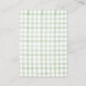 かわいい男女兼用子供部屋韻のベビー エンクロージャーカード (裏面)