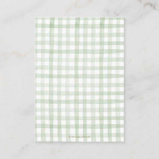 かわいい男女兼用子供部屋韻のベビー エンクロージャーカード (裏面)