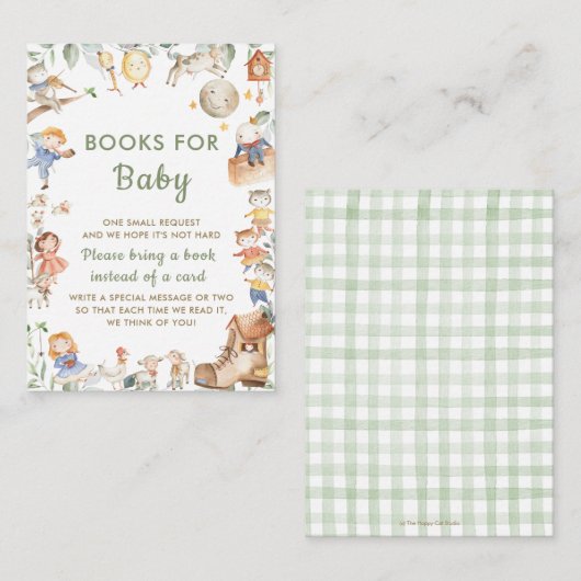 かわいい男女兼用子供部屋韻のベビー エンクロージャーカード (正面/裏面)