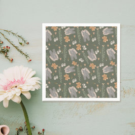 かわいい男女兼用服ボホベイビーシャワー スタンダードカクテルナプキン