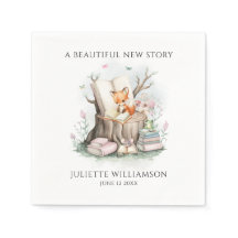 かわいい男女兼用水彩赤ちゃんシャワー