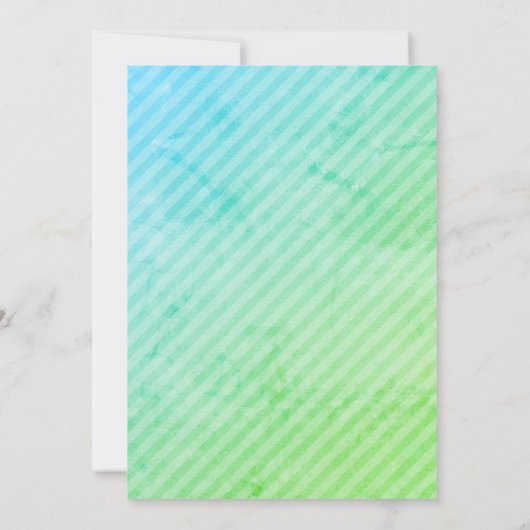 かわいい男女兼用物干しボホベイビーシャワー 招待状 (裏面)