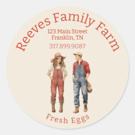 かわいい男性の女性ホームステアラーベルシール ラウンドシール