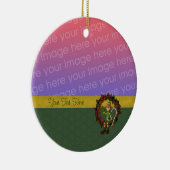 かわいい男性小妖精や小人リースホリデーフォトオーナメント セラミックオーナメント (右)