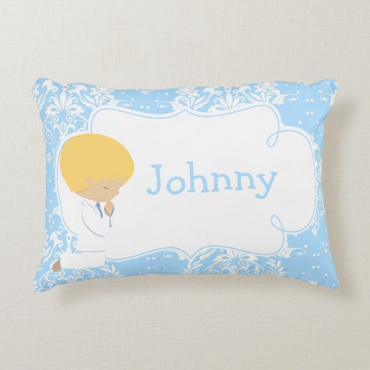 かわいい男祈の子と詩 アクセントクッション (正面)