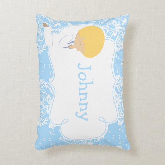 かわいい男祈の子と詩 アクセントクッション (正面(垂直))