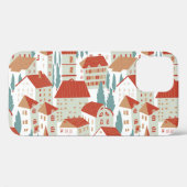 かわいい町家:シームレスなイラストレーション Case-Mate iPhoneケース (裏面 (横))