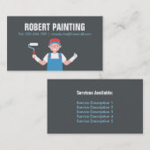 かわいい画家絵画のサービス名刺 名刺 (正面/裏面)