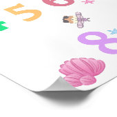 かわいい番号ベビー子供部屋ポスター |教育ポスター ポスター (角)