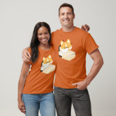 かわいい疲れきったコーギー Tシャツ (ユニセックス)
