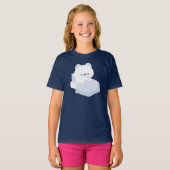 かわいい疲れたしろくま Tシャツ (正面フル)