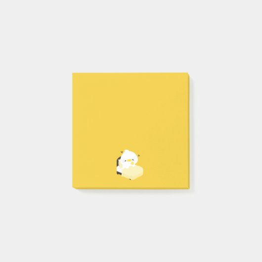 かわいい疲れたアヒル ポストイット (正面)