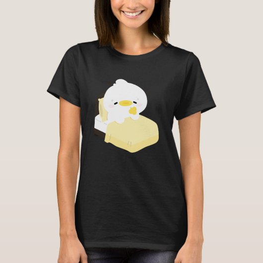 かわいい疲れたアヒル Tシャツ (正面)