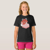 かわいい疲れたレッサーパンダ Tシャツ (正面フル)