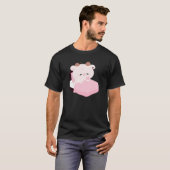 かわいい疲れた牛 Tシャツ (正面フル)