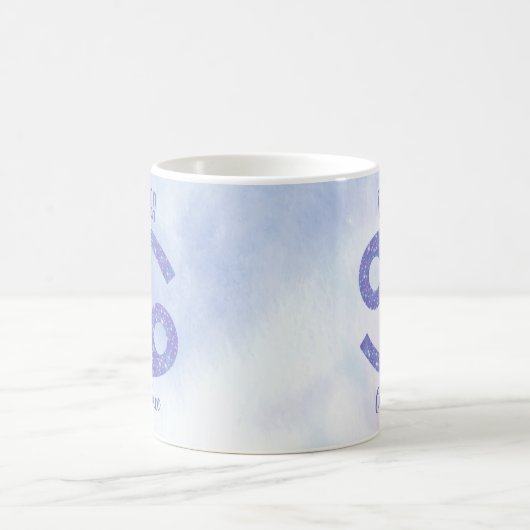 かわいい癌の星占いパーソナライズされた徴候 コーヒーマグカップ (中央)