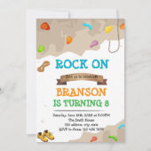 かわいい登山誕生日パーティーの招待 招待状 (正面)