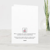 かわいい白いウサギのカスタムテキスト 楽しいイースター カード (裏面)