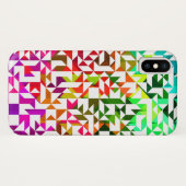 かわいい白いカラフルの幾何学模様 Case-Mate iPhoneケース (裏面(横))