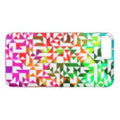 かわいい白いカラフルの幾何学模様 Case-Mate iPhoneケース (裏面(横))