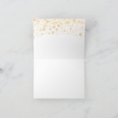 かわいい白いクリスマスアヒル サンキューカード (内部)