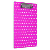 かわいい白いクリップボードで悲鳴を上げるピンクのハート クリップボード (右)