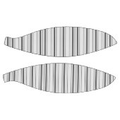 かわいい白いグレーのストライプ バスケットボール (パネル)