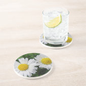 かわいい白いデイジーがコースターを飲む コースター (側面)
