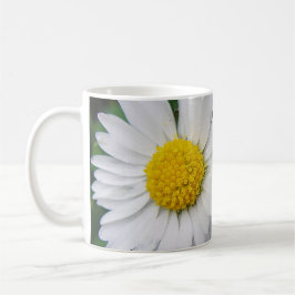 かわいい白いデイジー コーヒーマグカップ