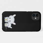 かわいい白いネズミ Case-Mate iPhoneケース (裏面(横))