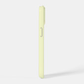 かわいい白いバニーパーソナライズされたの名前イエロー iPhone 15ケース (右側面)